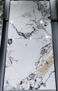 Thiết kế mới vàng dòng sứ gạch lát sàn thiết kế mới kích thước lớn tráng men đánh bóng gạch giá tốt bề mặt bóng 800x800mm - Product Image 3