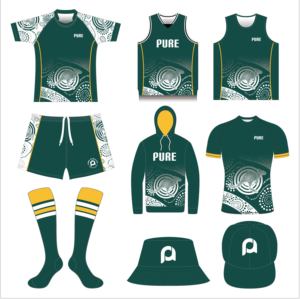 Jersey rugbi sublimasi kustom Murni kaus dan celana pendek rugbi Australia set penuh - Product Image 6