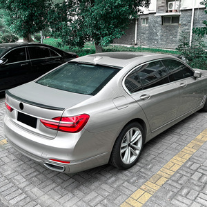 Bmw Rear Spoiler Piano Black Carbon Fiber Texture ABS Wing Shaped Trunk Lip For 7 Series G11 G12 2016 2022 - Product Image 2