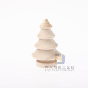 Fai da te Mini albero di natale in legno Xmas Tree artigianato bambini Kid Graffiti disegno giocattolo piolo persone ornamenti decorazioni - Product Image 6