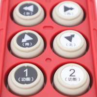Télécommande sans fil industrielle personnalisable résistante aux interférences, dotée de 8 boutons, d'une conception à double vitesse et d'un mode A+B