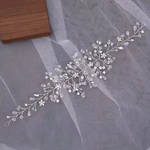 Strass Haarband Hoofd Ornamenten Kristal Kralen Haar Sieraden Accessoires Voor Vrouwen Hoofdband