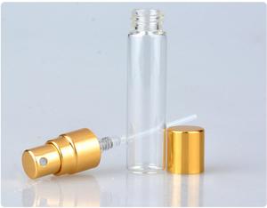 Free Samples Hot Sale Gold <strong>Silver</strong> <strong>Spray</strong> Caps Small Mini Empty 5 ML 10 ML clear Glass Perfume Bottle with Box - Product Image 4