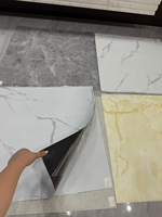 Piso Vinílico LVT Autoadhesivo, Antideslizante e Impermeable para Interiores, 600*600mm, 1.5/1.8/2mm, Color Mármol y Madera de Lujo