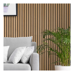 <span class=keywords><strong>Pannelli</strong></span> acustici economici in legno con lamelle insonorizzabili riassorbibili in 2400x600mm - Product Image 5