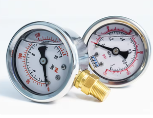 Manomètre à vide étanche, boîtier métallique rond, manomètre analogique, plage 0-600 bars, personnalisation OEM/ODM disponible - Product Image 6