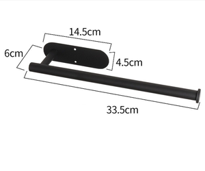 Portarotolo Moderno a Parete <span class=keywords><strong>in</strong></span> <span class=keywords><strong>Acciaio</strong></span> <span class=keywords><strong>Inox</strong></span>, Supporto per Tovaglioli, Carta Igienica e Pellicola <span class=keywords><strong>in</strong></span> Plastica, Senza Fori o Chiodi - Product Image 2
