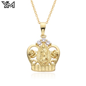 Set di Gioielli Cristiani YM Placcati in Oro 18K, Collana Cattolica con Ciondoli della Vergine <span class=keywords><strong>Maria</strong></span> e <span class=keywords><strong>Gesù</strong></span>, Vendita all'Ingrosso - Product Image 5
