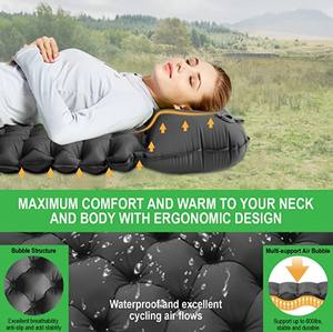 4.72 Inch TPU Automatische Opblaasbare Matras Camping Slaapkussen Dubbel Voor Wandelen 2 Persoon - Product Image 5