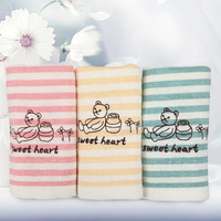Kids Home Textile Used Hand Face Cloth Towels and Embroidery Customized Small Terry Jacquard Towel Set