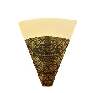 Hot Food Grade Paperboard Triangle Ice Cream Packaging Pizza Packing Egg Bubble Waffle Holder Disposable Paper Cone