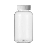 300cc 500cc 650cccclear PET Conteneur de complément alimentaire en plastique pour soins de santé Tablette de calcium Vitamine C Bouteille d'emballage gommeuse