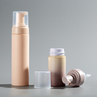 Grosir botol busa coklat muda multiwarna pilihan 100ml 120ml 150ml 200ml pompa Mousse Pembersih wajah hewan peliharaan untuk penggunaan sampo
