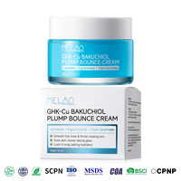Crème au peptide de cuivre GHK Cu, formule personnalisée, Bakuchiol, Niacinamide, raffermissante, repulpante, lissante, réparatrice de barrière, gel rafraîchissant et hydratant