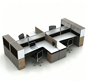 Bureau de direction moderne en bois, poste de <span class=keywords><strong>travail</strong></span> individuel pour bureau et école - Product Image 1