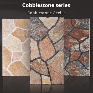 Pebble văn hóa cổ biệt thự bên ngoài tường gạch 300x600 đất sét ban công sân sàn tường gạch - Product Image 4