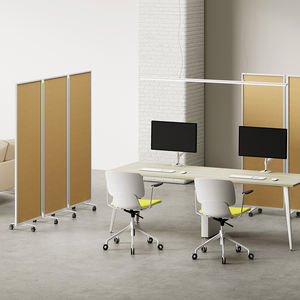 قسم مكتب من الألومنيوم متحرك مع عجلات تقسيم متحركة لتقسيم مساحة العمل المرن - Product Image 6