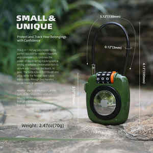 Candado <span class=keywords><strong>de</strong></span> Combinación YH3184, Compatible con <span class=keywords><strong>el</strong></span> Soporte <span class=keywords><strong>para</strong></span> <span class=keywords><strong>Apple</strong></span> AirTag, Candado <span class=keywords><strong>para</strong></span> Equipaje, Mochila, Maleta, Seguro <span class=keywords><strong>para</strong></span> Viajes - Product Image 5