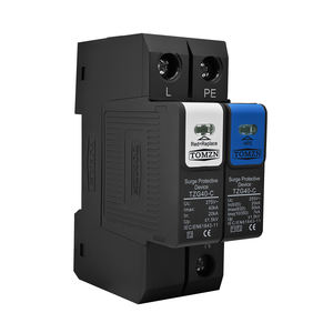 AC 1P + NPE Dispositivo de protección contra <span class=keywords><strong>sobretensiones</strong></span> Tipo escudo Tubo de descarga SPD 275V 385V Modo <span class=keywords><strong>diferencial</strong></span> Proteger Protector contra rayos T1 T2 - Product Image 2