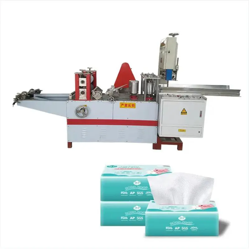 Máquina plegable para hacer servilletas, línea de producción de papel pequeño para restaurante