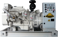 Groupe électrogène marin diesel 100KW 150KW 200KW à puissance électrique continue, moteur diesel marin à châssis ouvert avec ATS
