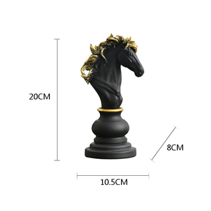 2024 venta al por mayor personalizado diferentes tamaños poliresina pequeño Animal <span class=keywords><strong>caballo</strong></span> corona Imperial estatua arte estatua ornamento - Product Image 4