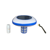 Ioniseur de piscine à énergie solaire, purificateur d'eau flottant, nettoyeur de piscine à électrode en cuivre, réduit le chlore et maintient l'eau de la piscine claire