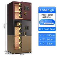 XBT Home Office Grand coffre-fort tout en acier avec serrure à combinaison Double porte Coffre-fort électronique antivol