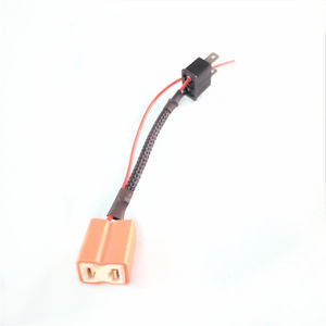 LED لمبات المصباح كابل H7 ذكر إلى السيراميك شاحن أنثي حامل الأسلاك تسخير مآخذ تمديد كابل ل مصباح أمامي للسيارة Foglight - Product Image 4