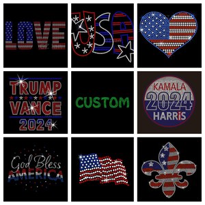 Vinilo Termoadhesivo para el 4 de Julio, Parche Termoadhesivo <span class=keywords><strong>con</strong></span> la Bandera de Estados Unidos, Estrellas y <span class=keywords><strong>Rayas</strong></span>, para Ropa - Product Image 4