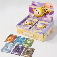 Boîte de présentation personnalisée pour paquets de cartes à collectionner avec en-tête suspendu, emballage pour jeux de fantaisie, vente en gros