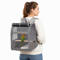 Sac à dos de transport pour oiseaux de grande capacité, pliable, pour perroquets, en tissu Oxford, pour animaux de compagnie, pour l'extérieur, toutes saisons