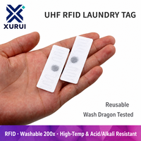 Étiquette RFID pour laverie, étiquette électronique pour vêtements, résistante aux hautes températures, étiquette de lavage UHF Ultra Haute Fréquence