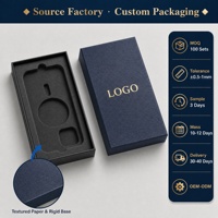 Boîte cadeau personnalisée en carton rigide avec couvercle et base, insert en éponge rectangulaire, logo en feuille d'or, estampage à chaud, emballage pour bijoux