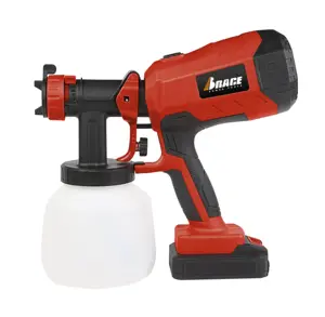 Pulverizador de tinta elétrico hvlp, 20v, pistola spray para pintura doméstica