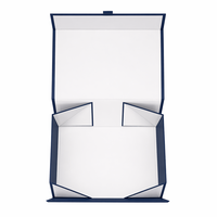 Boîte en papier rigide de luxe avec logo personnalisé professionnel, fermeture magnétique, laminage mat, gaufrage, revêtement UV pour les petites entreprises