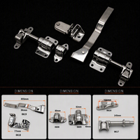 Kit de Verrouillage de Porte Arrière pour Camion Frigorifique, Tige de 27 mm en Acier Inoxydable 304, Loquet à Came Épaissi Résistant à l'Usure, OEM ODM