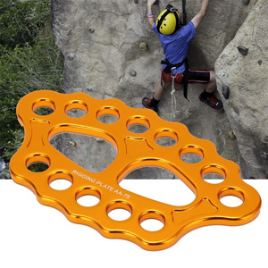Placa de Anclaje AA-75 de Aluminio con 15 Orificios para Escalada en Roca y Gestión de Cuerdas - Product Image 1