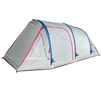 Tente de camping gonflable à double paroi, 1 salon, 1 chambre, bon prix, pour le camping