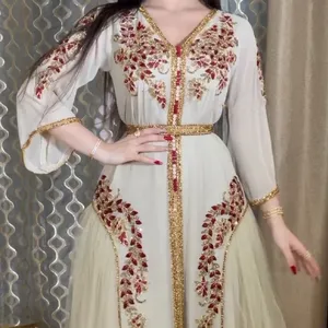 FD068 무슬림 여성 드레스 abaya 두바이 칠면조 이슬람 패션 히잡 드레스 카프탄 이라크 카프 탄