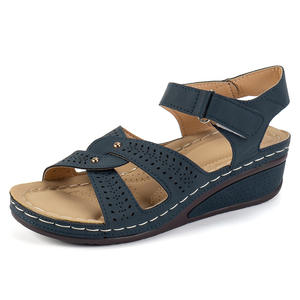 Nouvelles sandales d'été 2026 pour femme, grandes tailles, respirantes, à bout ouvert, antidérapantes, décontractées, à enfiler, à col en V, pour mamans - Product Image 6