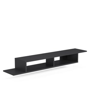 Unité murale flottante Centre de divertissement <span class=keywords><strong>Support</strong></span> de télévision flottant moderne à la mode avec étagères de rangement - Product Image 3