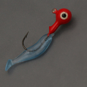 Señuelo Suave en Forma de Pez de 2.5cm, Cebo de Silicona para Pesca de Lubina, Uso en Agua Dulce y Salada, Color Pez Azul Pequeño - Product Image 4