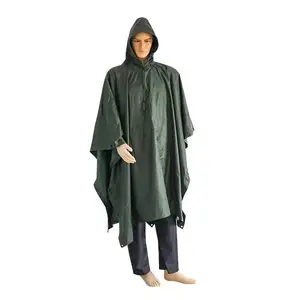 Wholesale Emergency Reusable Waterproof Hooded Rain Poncho Lightweight Raincoat