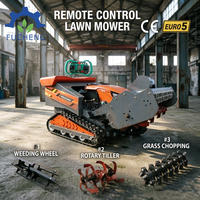 Tondeuse robot télécommandée à moteur diesel avec boîte de vitesses, capacité de 600 kg, garantie 1 an, pour terrains en pente et accidentés