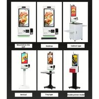 Terminal Pemesanan/Pembayaran/Pencetakan Layanan Mandiri ZhengFeng 32.0 inci LCD Intel Core I5 Windows dengan Fungsi SDK, RAM 4GB DDR3, dan Dapat Dipasang di Dinding