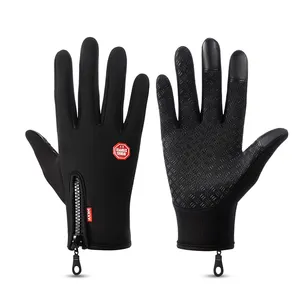 Fashion men thermal biker riding sports waterproof touch gloves winter