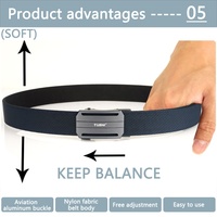 Ceinture tactique en nylon avec logo personnalisé pour hommes Ceinture tissée à bout réglable en cuir tressé en alliage d'aluminium Ceinture de loisirs Vente en gros