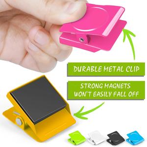 סגנון יפה ומגוון צבעים מרובעים מהדק כוח ספיחה חזק מקרר מגנטים ממתכת עמיד - Product Image 1