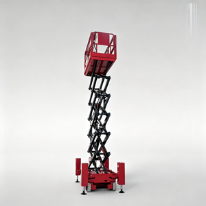 รถยกไฮดรอลิกไฟฟ้าแบบกรรไกร ระยะยก 20 เมตร ระบบปรับระดับอัตโนมัติ ทนทาน เหมาะสำหรับงานยกในคลังสินค้าภายในอาคาร - Product Image 5